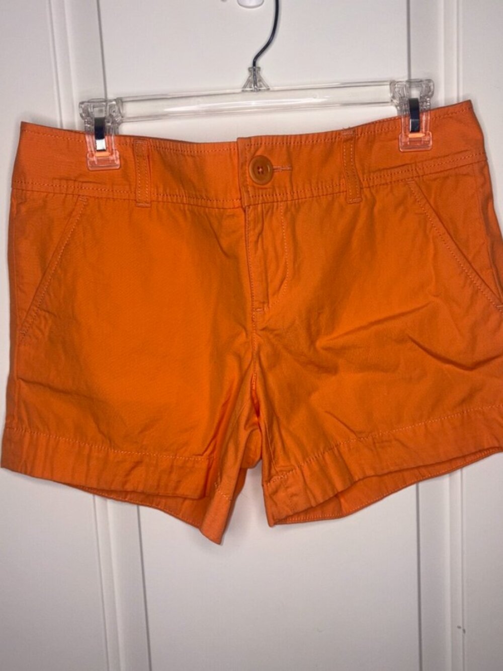 Lilly Pulitzer Orange Solid Chino Shorts - 5" inseam - Traditional Classic sz. 4